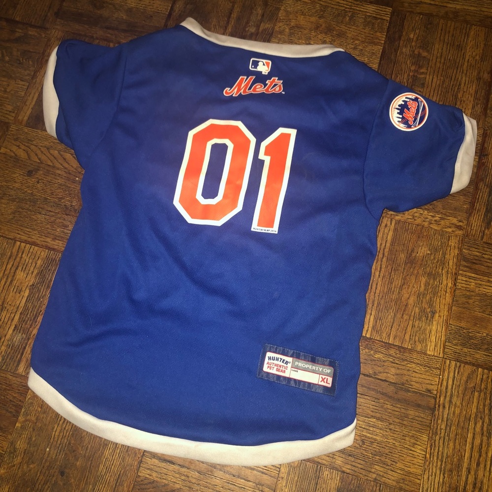 Brand New METS baseball dog jersey size XL ❤️
